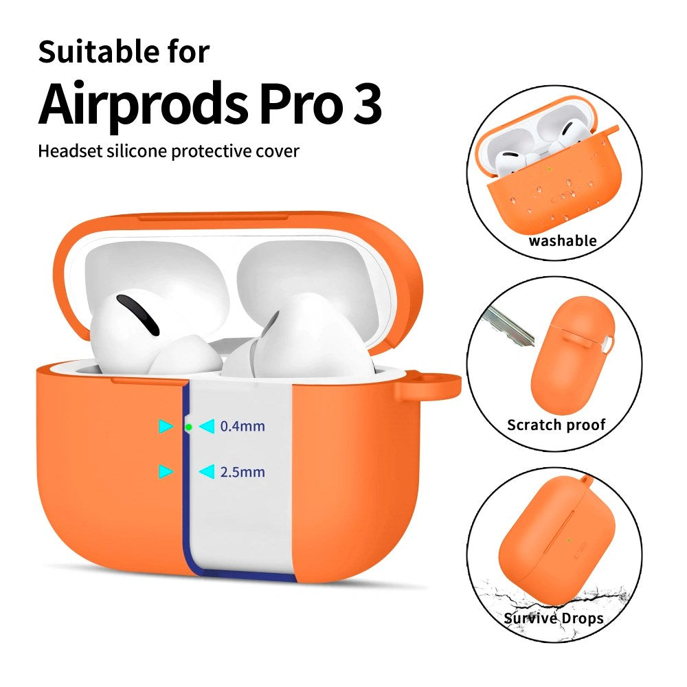 Apple AirPods Pro (3rd gen.) Tech-Protect Silicone Hook Case - Orange