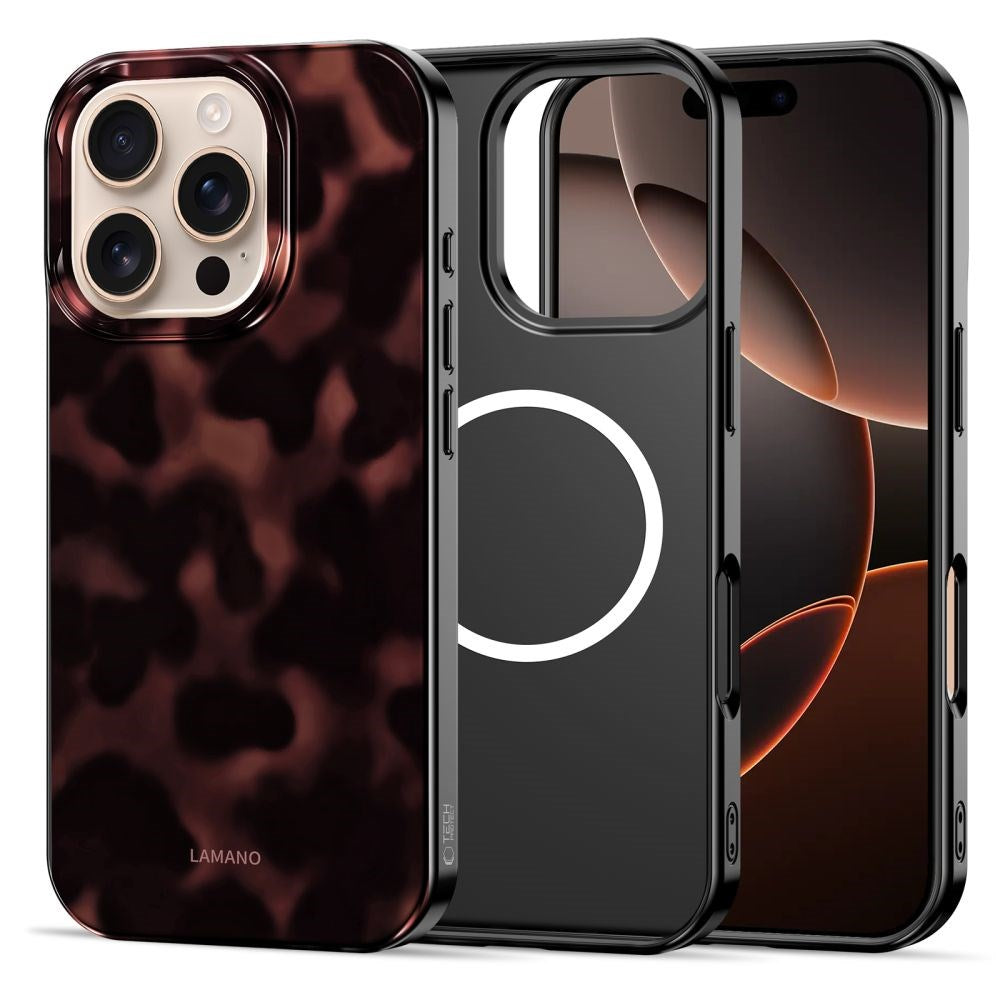 iPhone 16 Pro Max Tech-Protect Lamano Case - MagSafe Compatible - Panther