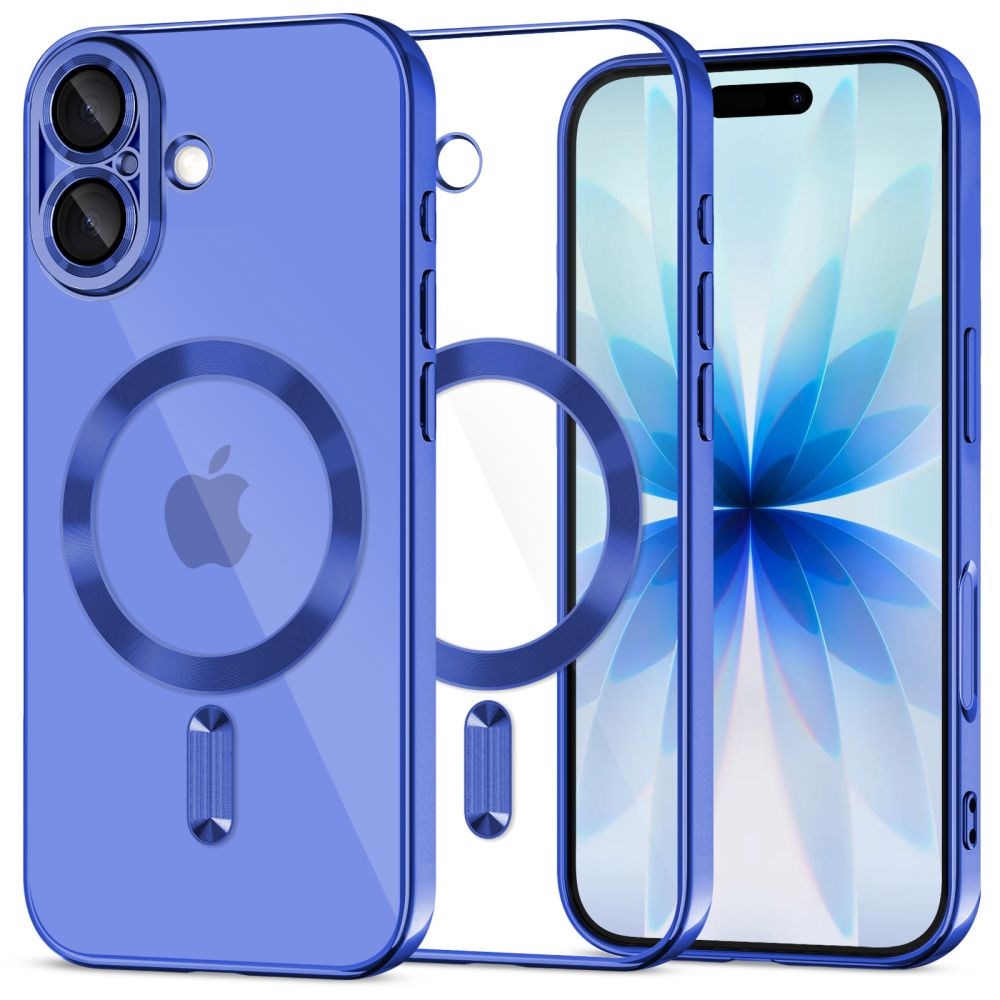 iPhone 17 Tech-Protect MagFlex Case - MagSafe Compatible - Blue / Transparent