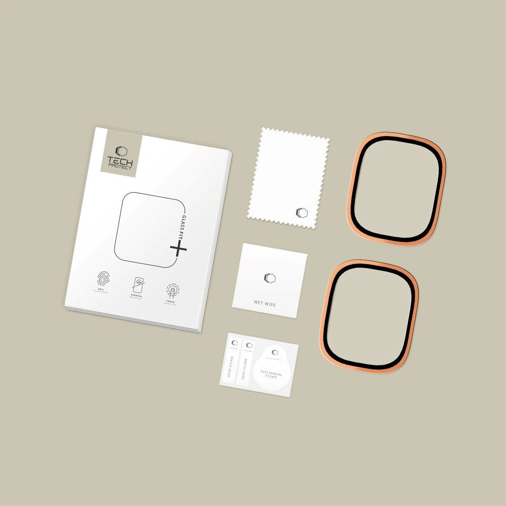 Apple Watch Ultra 3 / 2 / 1 (49mm) Tech-Protect Protective Glass - 2 pcs. - Cosmic Orange