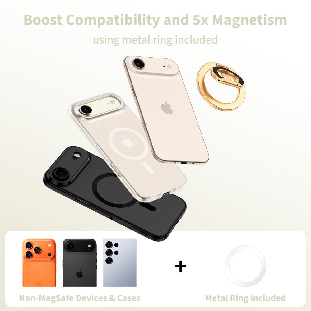 Tech-Protect Lamano Magnetic Ring Holder for Phone – MagSafe Compatible – Gold
