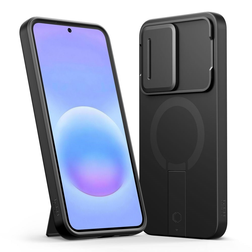 Samsung Galaxy A57 Tech-Protect Kevlar Aura Hybrid Case - MagSafe Compatible - Black