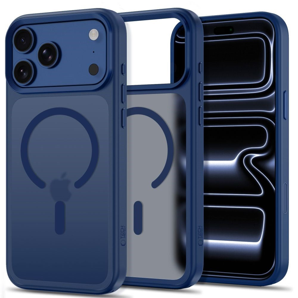iPhone 18 Pro Max / 17 Pro Max Tech-Protect MagMat Case - MagSafe Compatible - Matte Dark Blue
