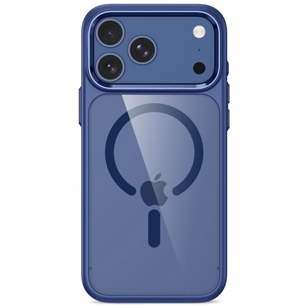 iPhone 18 Pro / 17 Pro Tech-Protect MagMat Case - MagSafe Compatible - Transparent / Blue