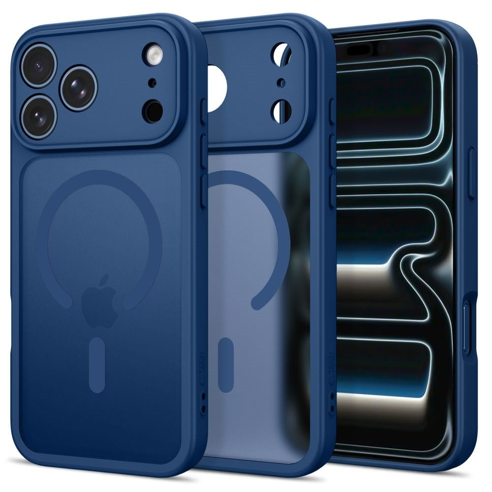 iPhone 17 Pro / 18 Pro Tech-Protect BasicMag Hybrid Case - MagSafe Compatible - Matte Dark Blue