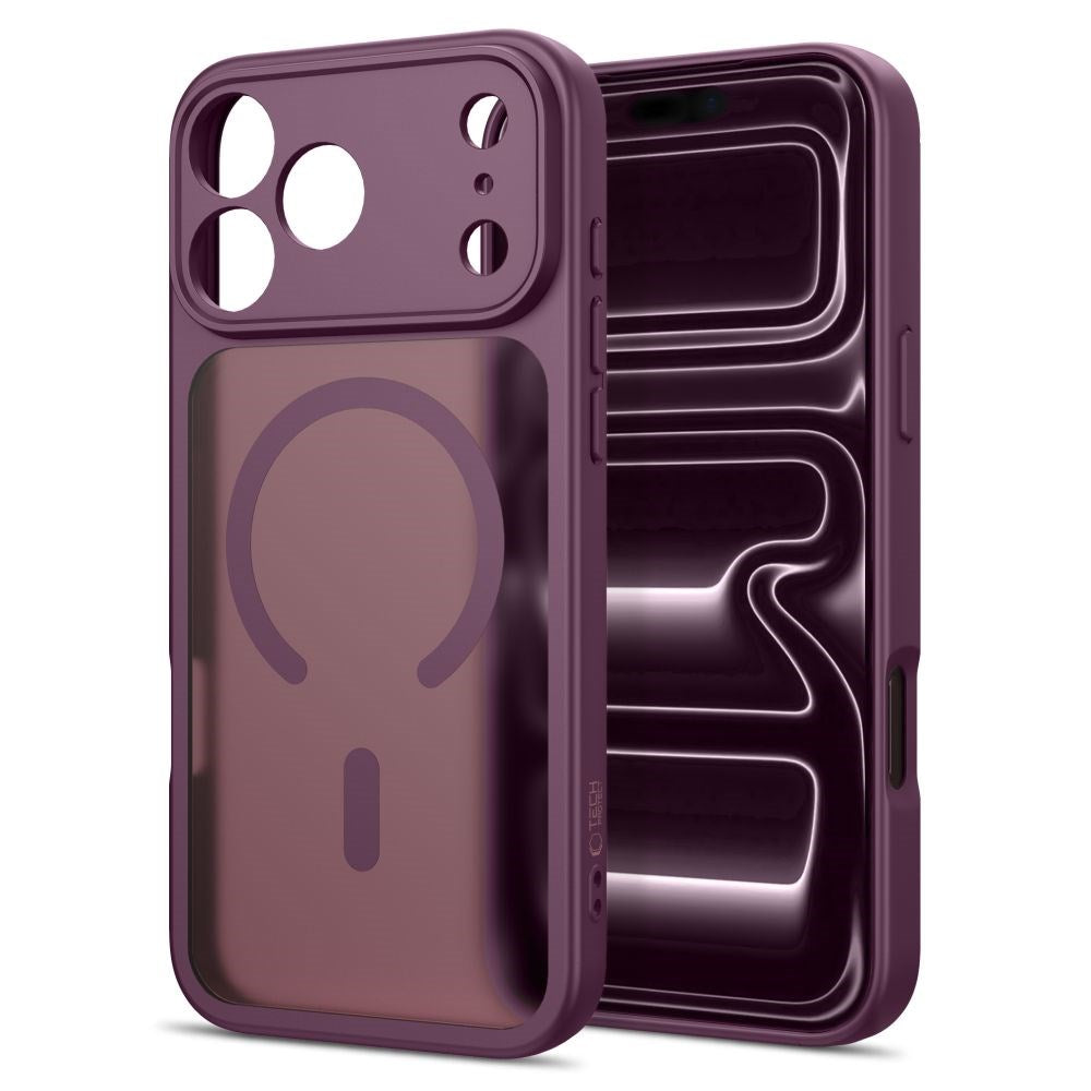 iPhone 17 Pro Max / 18 Pro Max Tech-Protect BasicMag Hybrid Case - MagSafe Compatible - Matte Red