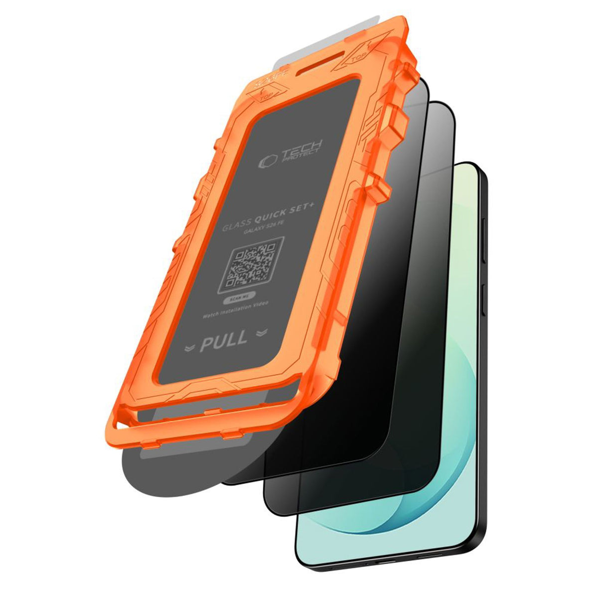 Samsung Galaxy S26 FE Tech-Protect Quick Set Spy+ Privacy Screen Protector - 2 pcs - Transparent