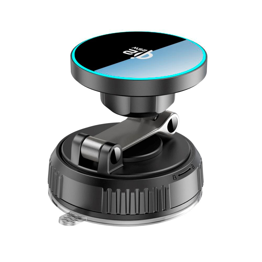 Tech-Protect Magnetic Car Mount with 25W Wireless Charging – Dashboard – MagSafe Compatible – Black