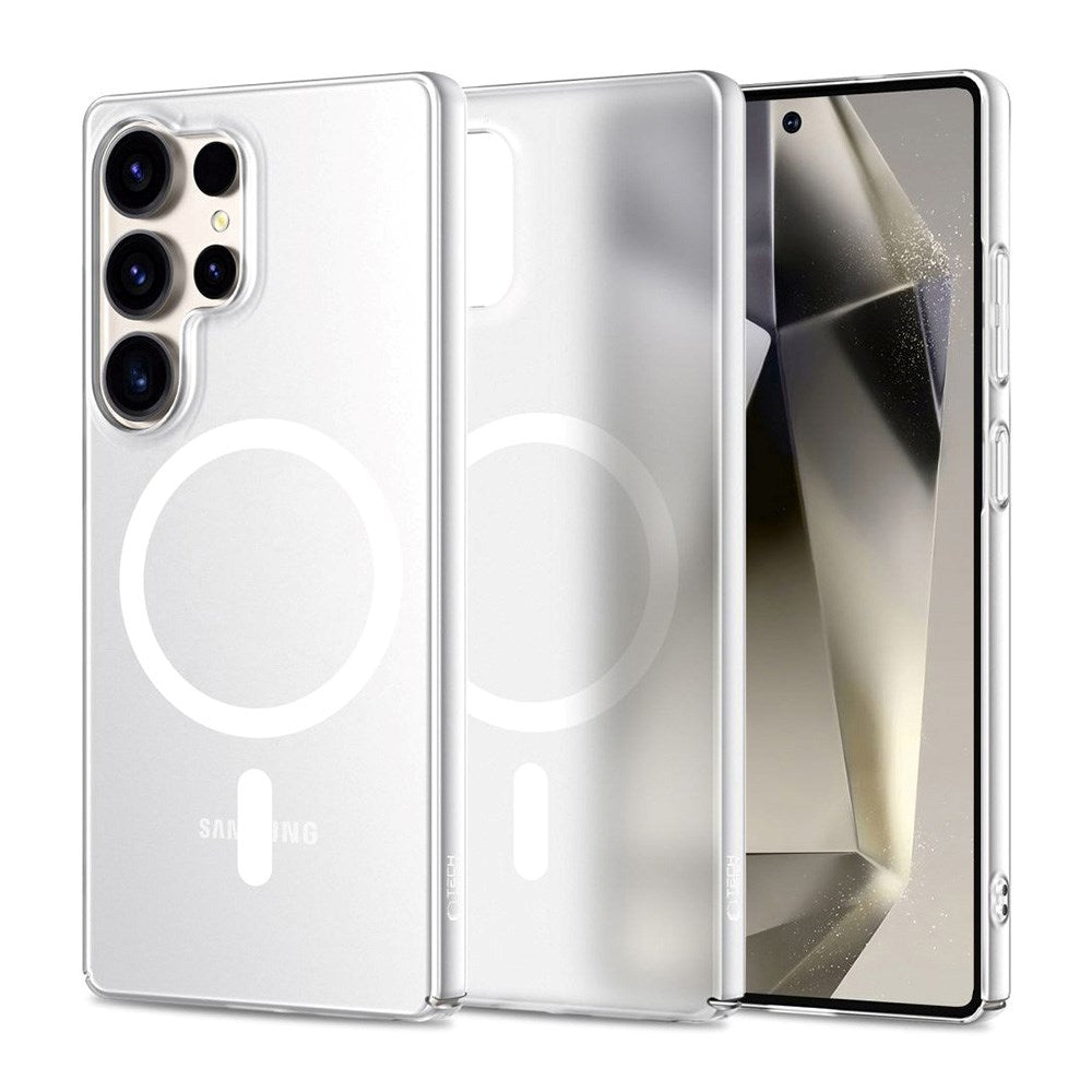 Samsung Galaxy S25 Ultra Tech-Protect MagSlim Case - MagSafe Compatible - Matte White