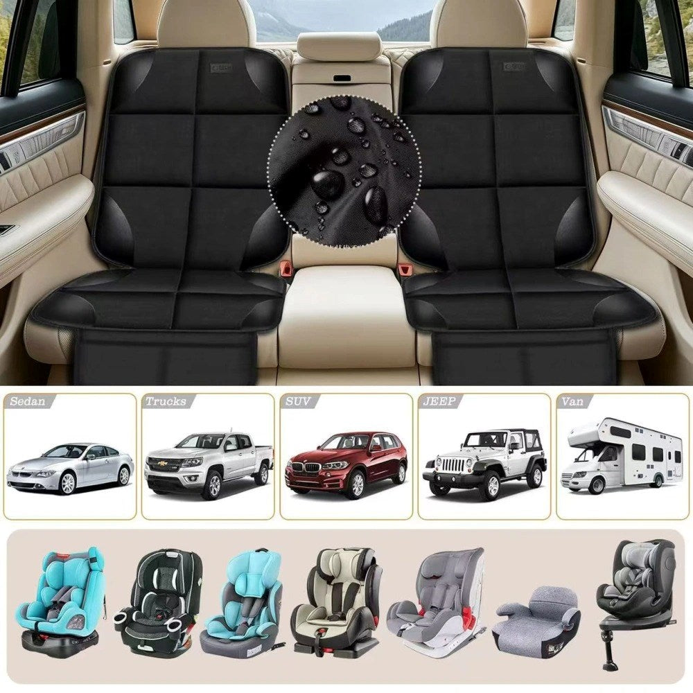 Tech-Protect Water-Resistant Car Seat Cover - Black