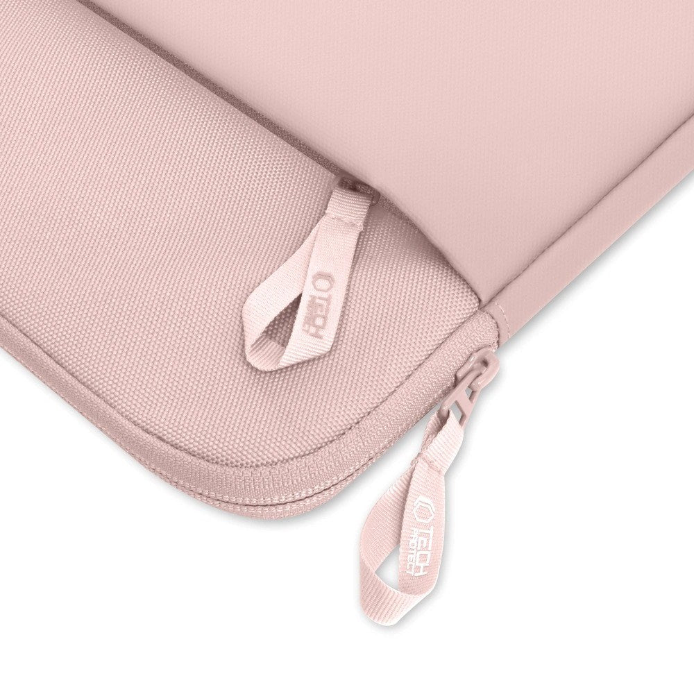 Tech-Protect MacBook / Laptop 15-16" Sleeve with Lined Inside & Pocket - Pink