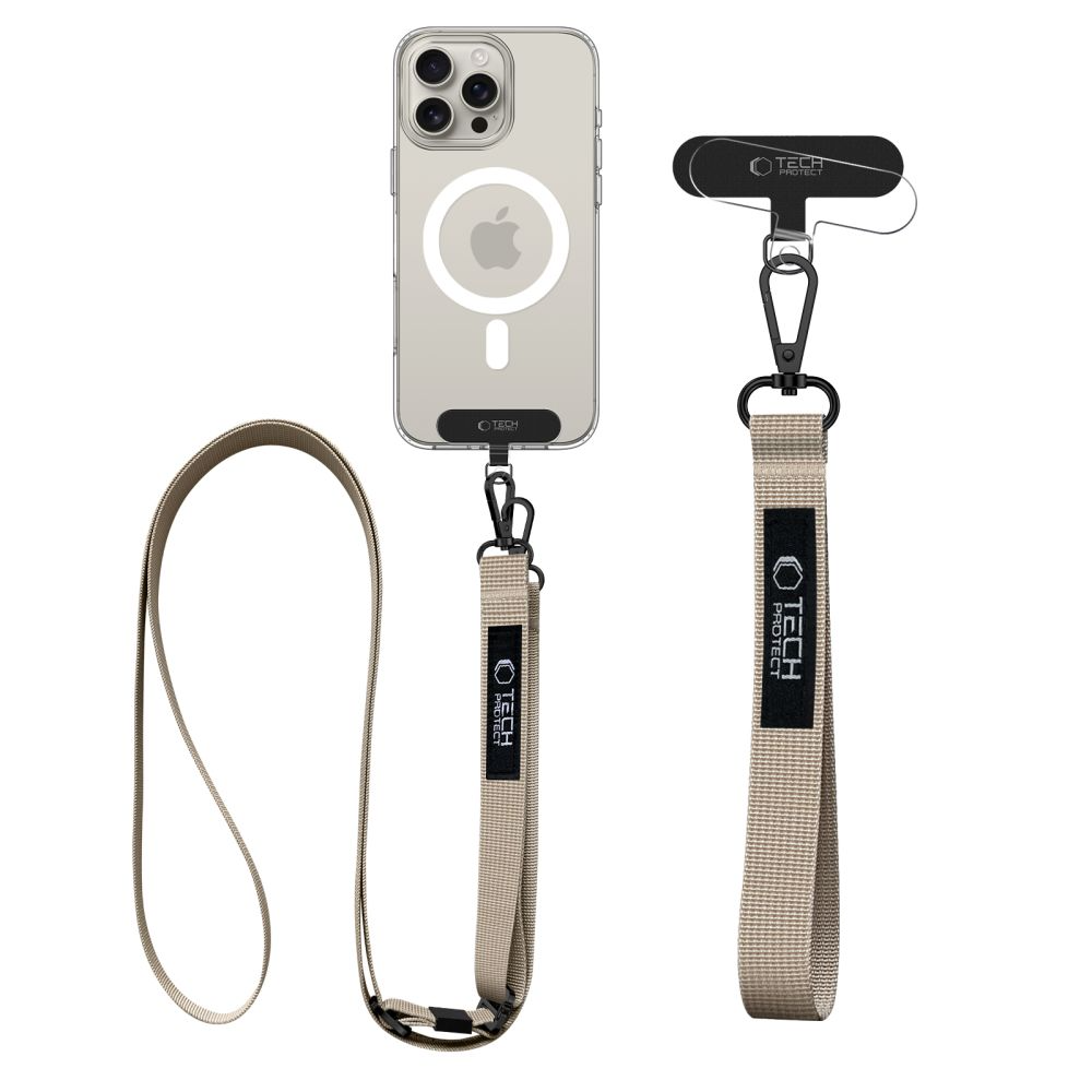 Tech-Protect C6S 2-in-1 Phone Strap - Beige