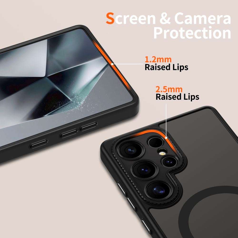 Samsung Galaxy S25 Ultra Tech-Protect MagCam Case - MagSafe Compatible - Matte Black