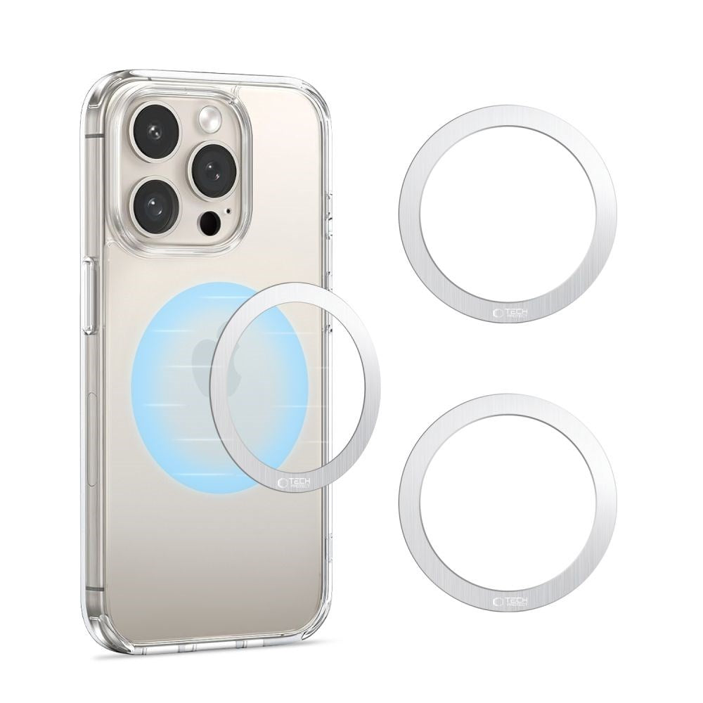 Tech-Protect MMP-110 Magnetic MagSafe Ring - Silver / Silver