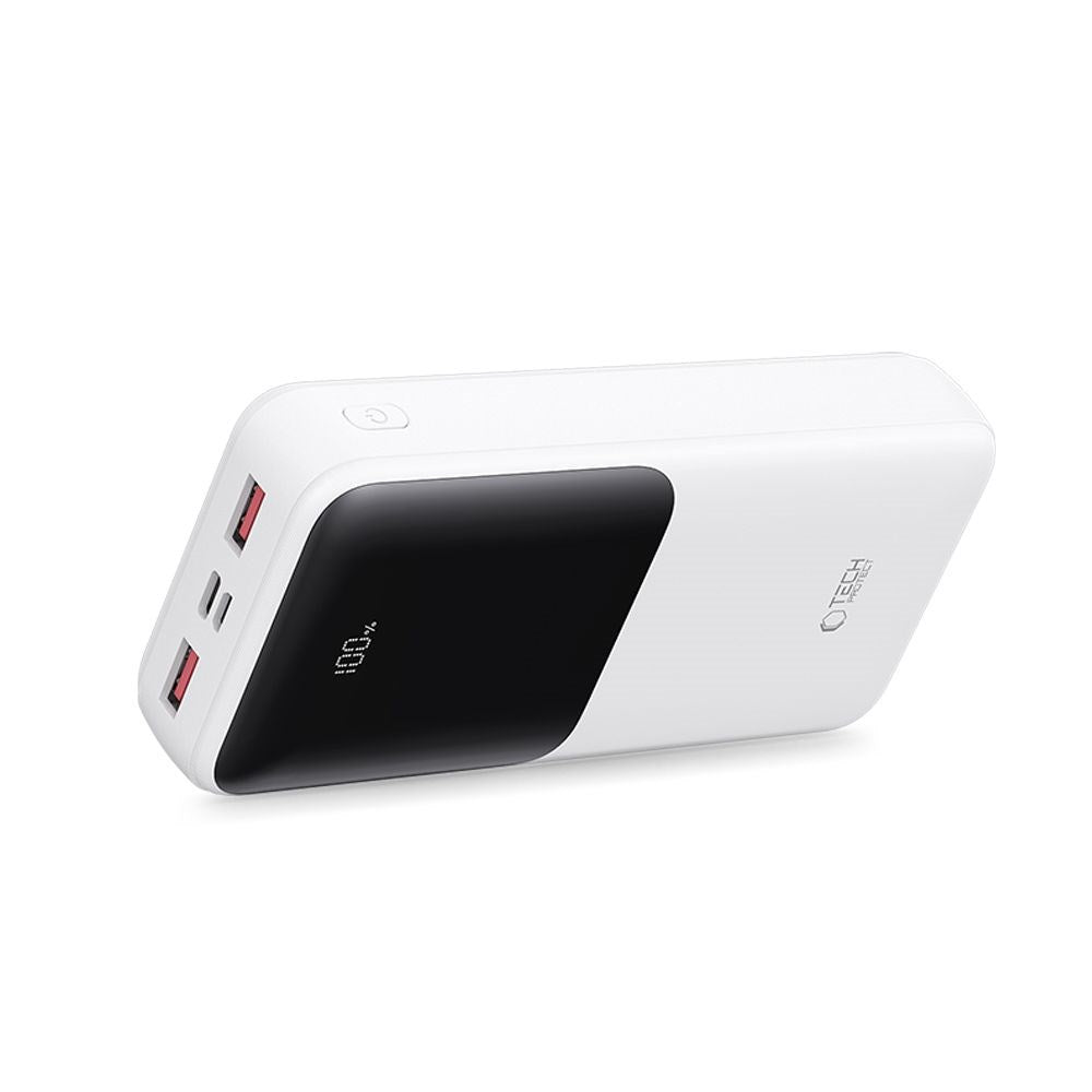 Tech-Protect Powerbank 20000mAh – Fast Charging with 22.5W - White