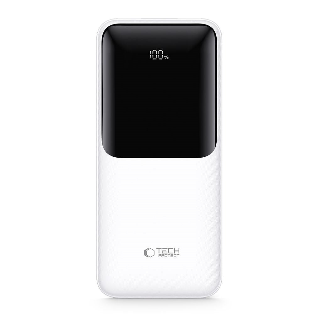 Tech-Protect Powerbank 10000mAh – Fast Charging with 22.5W - White