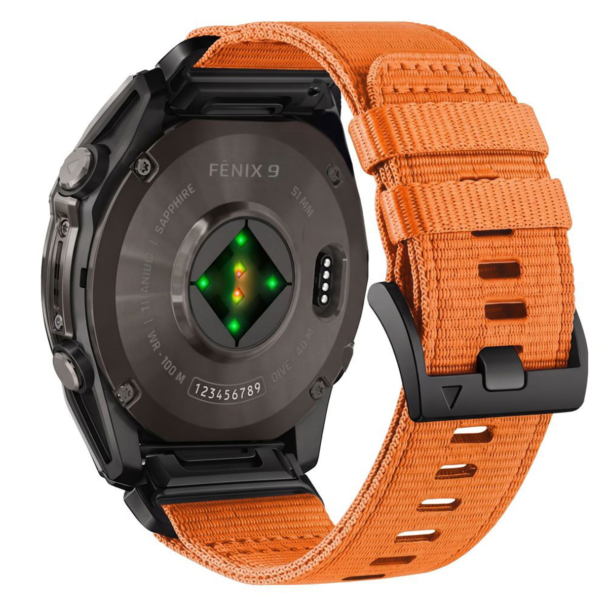 Universal Garmin 26mm QuickFit Tech-Protect Classic Nylon Strap - Orange