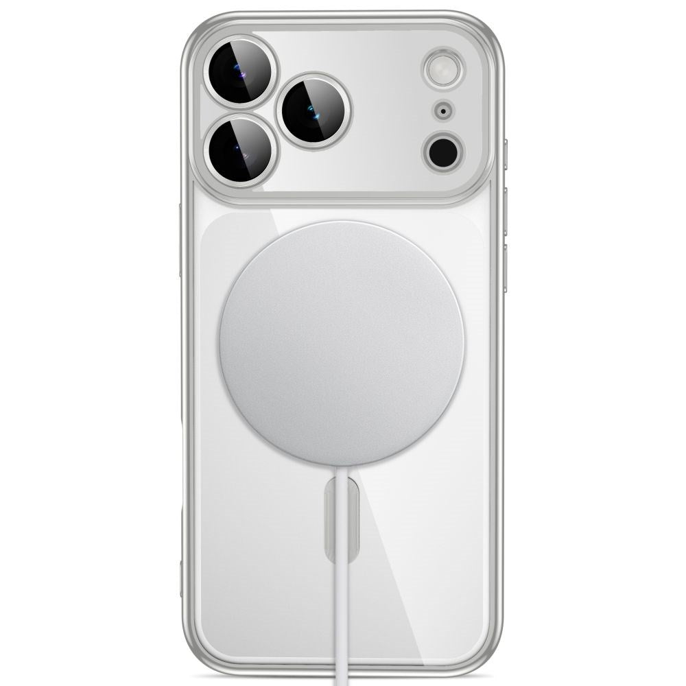 iPhone 18 Pro Max / 17 Pro Max Tech-Protect MagFlex Case - MagSafe Compatible - Silver / Transparent