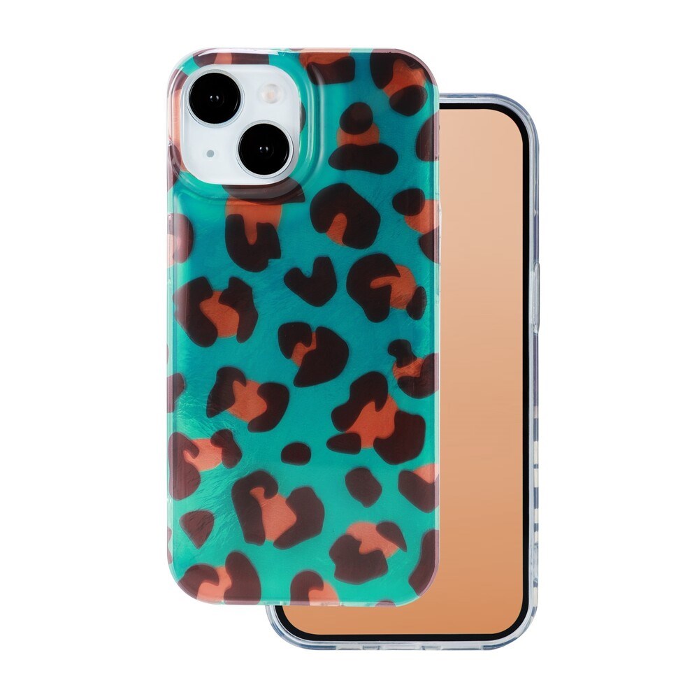 iPhone 15 Flexible Plastic Case - Cheetah