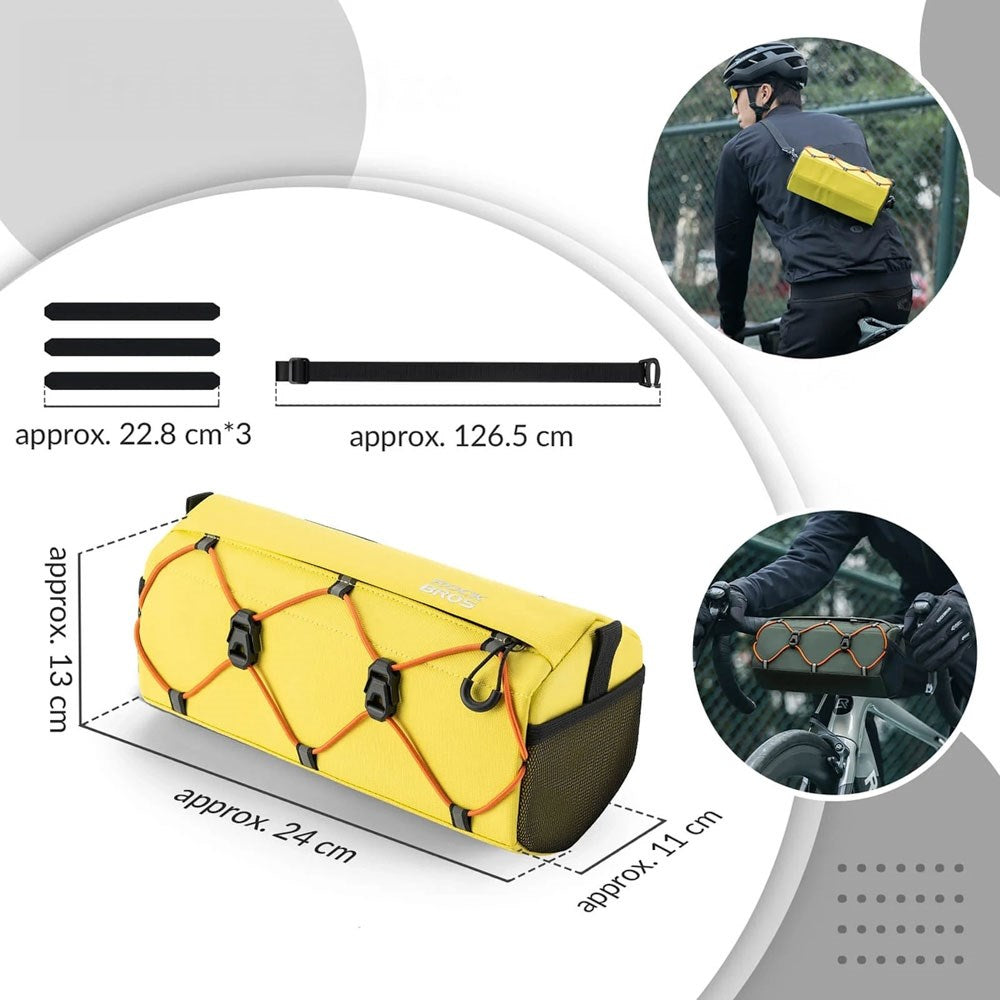 Rockbros Bike Handlebar Bag - 2.2L - Yellow