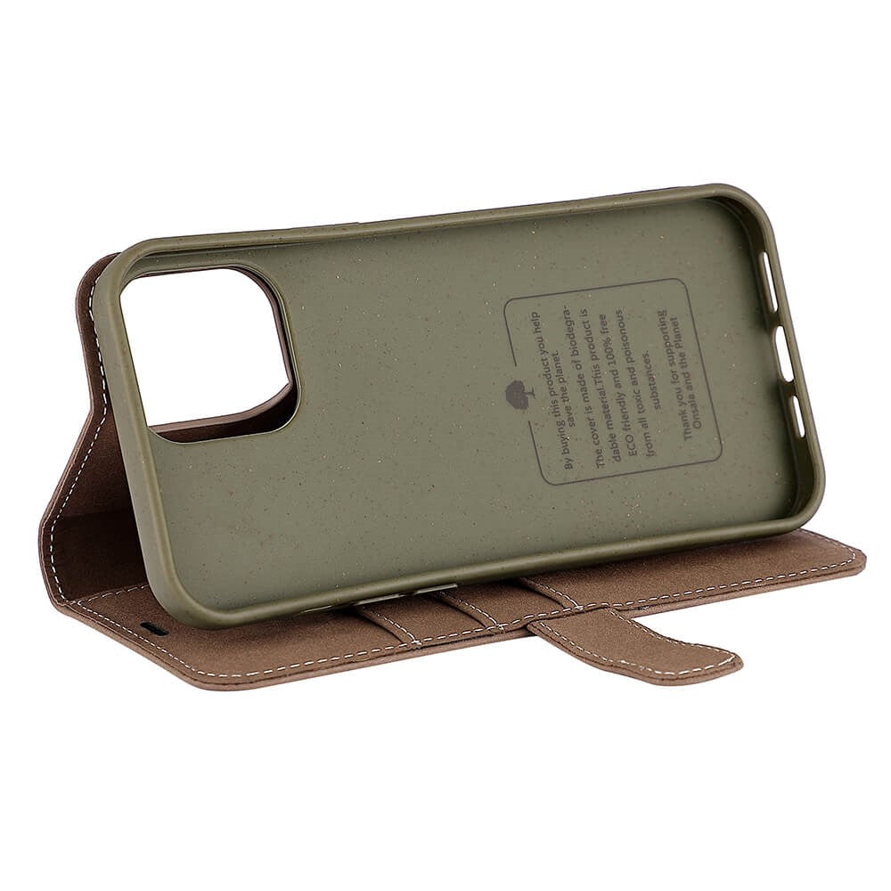 iPhone 13 Pro Max Onsala Eco Wallet - Degradable Wallet Case - Brown