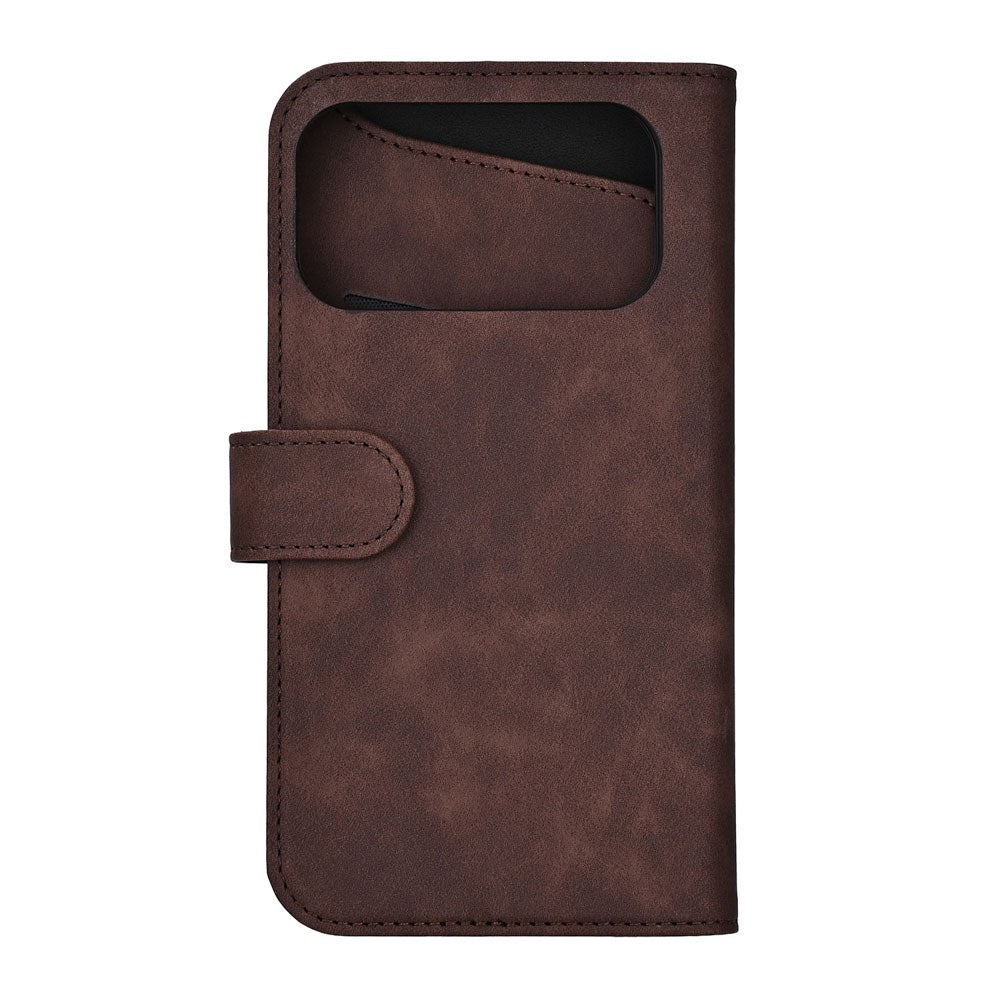 iPhone 17 Pro Max GEAR Faux Leather Flip Case - MagSafe Compatible - Brown