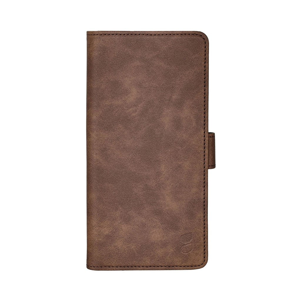 Samsung Galaxy S25 Ultra GEAR Classic Flip Case Faux Leather with Card Holder - Brown