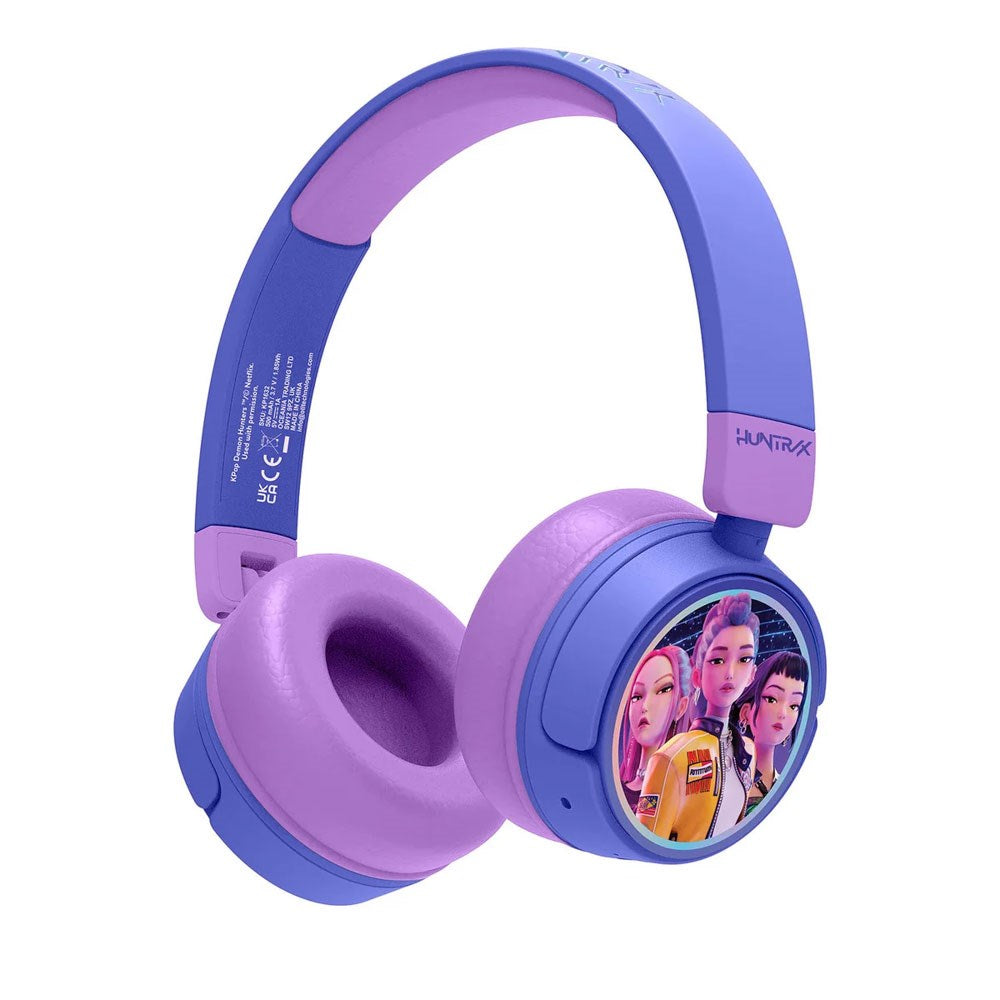 KPDH Wireless Children's Headset - On-Ear - Huntrix / Purple