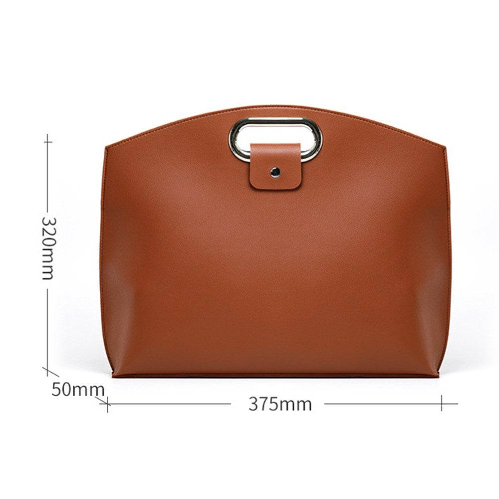 Faux Leather MacBook / Laptop 13-14" Bag - 32 x 37.5 cm - Green