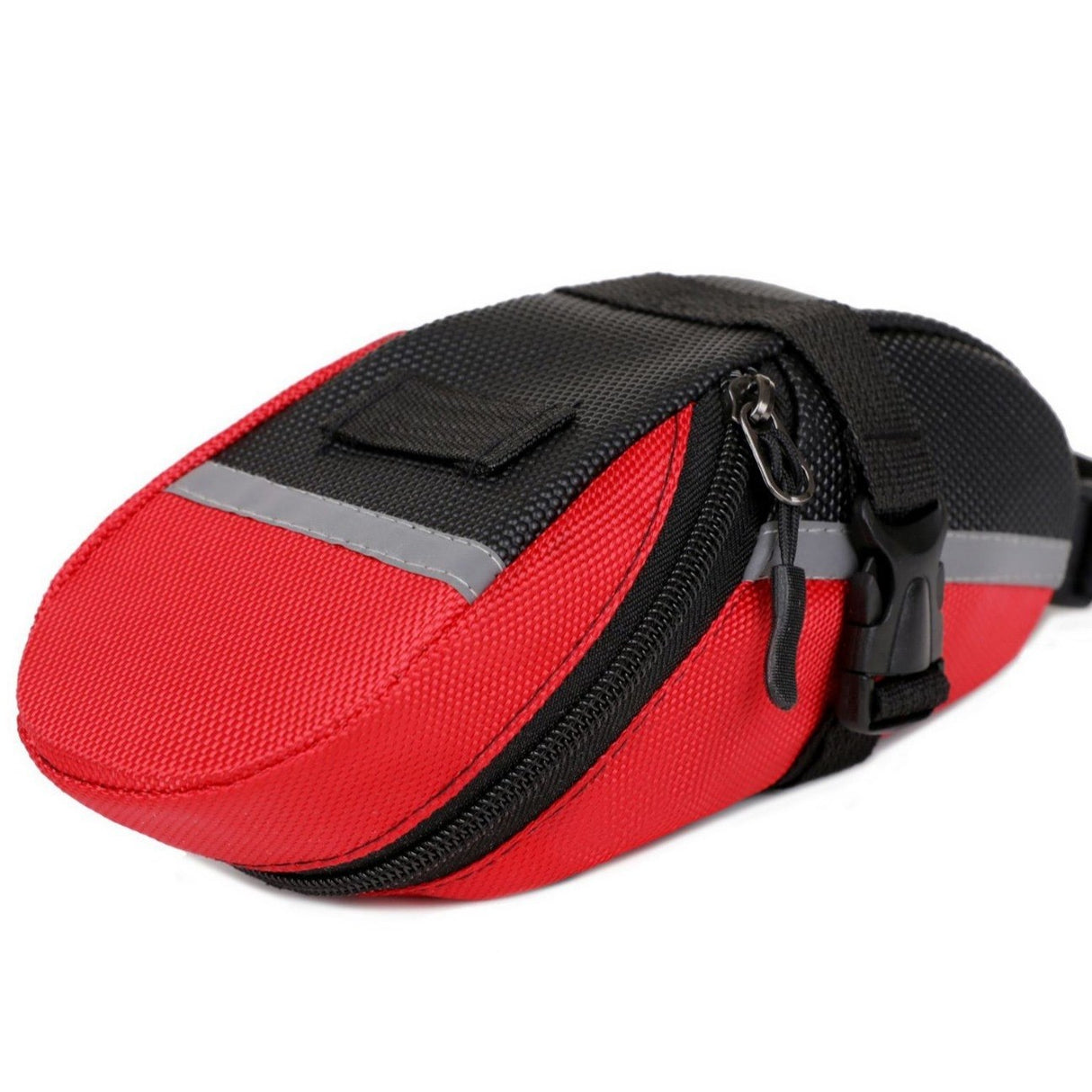 Water-Resistant Bicycle Saddle Bag - Red
