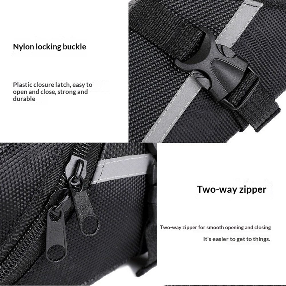 Water-Resistant Bicycle Saddle Bag - Red