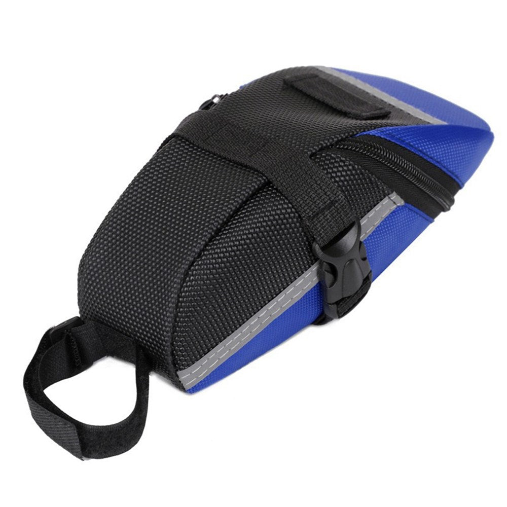 Water-Resistant Bicycle Saddle Bag - Blue