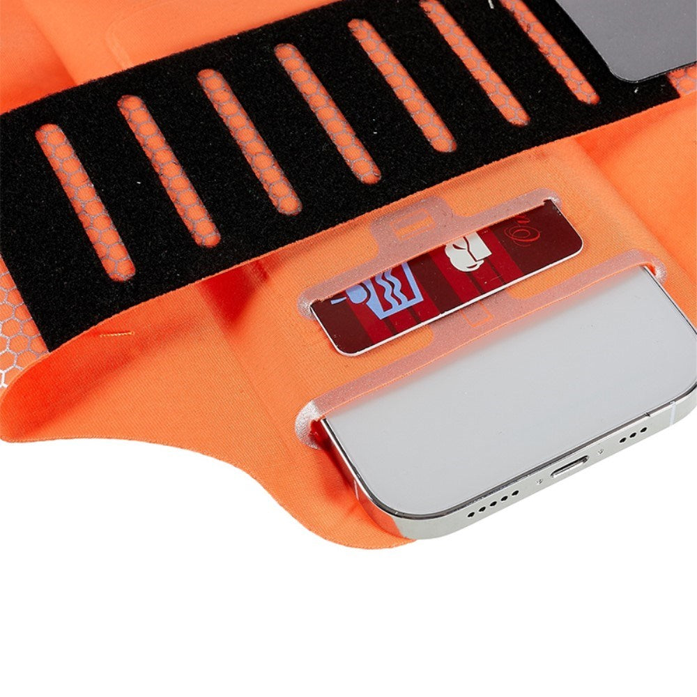 Honeycomb Pattern Running Armband - Phone 6" - Orange