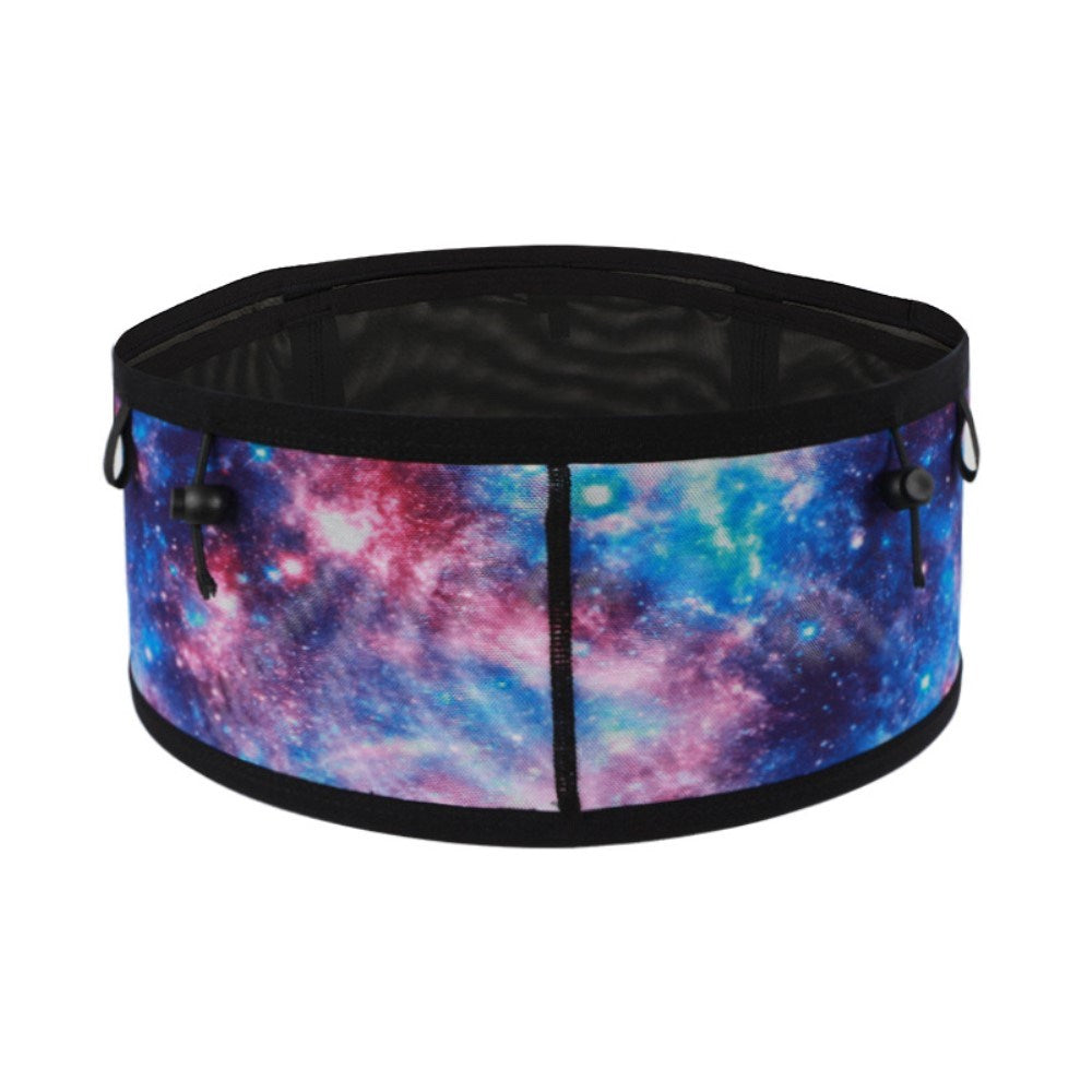Elastic Running Belt with Pocket - Size XL - Galaxy