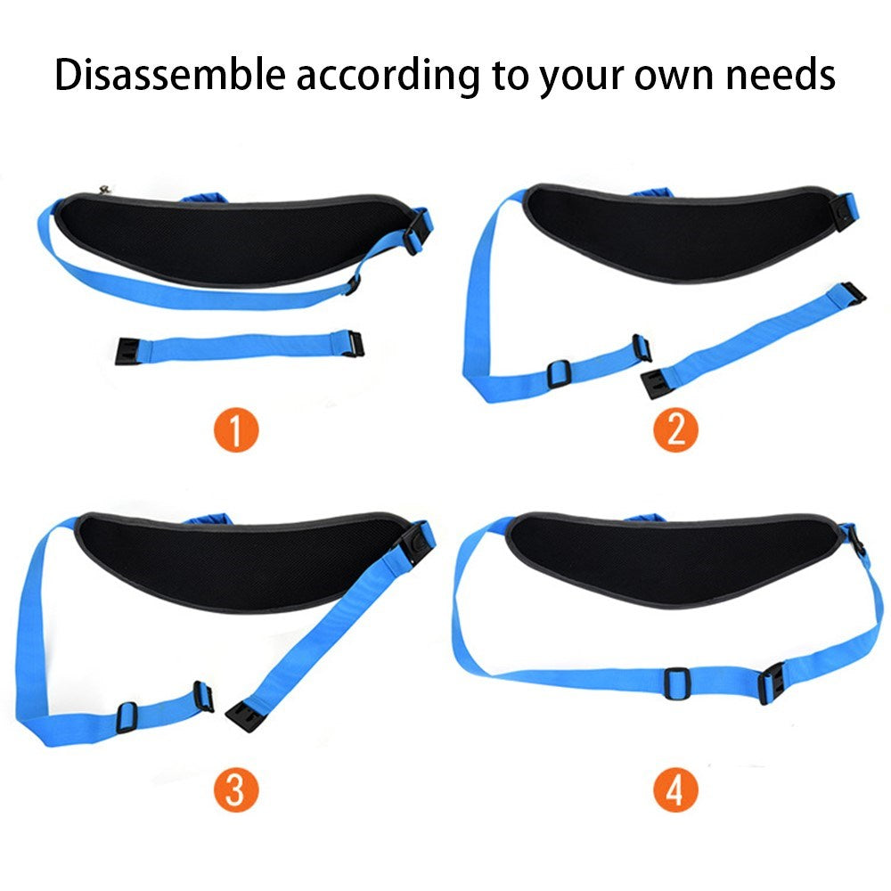 Waterproof Running Belt with Pocket for Water Bottle - Red