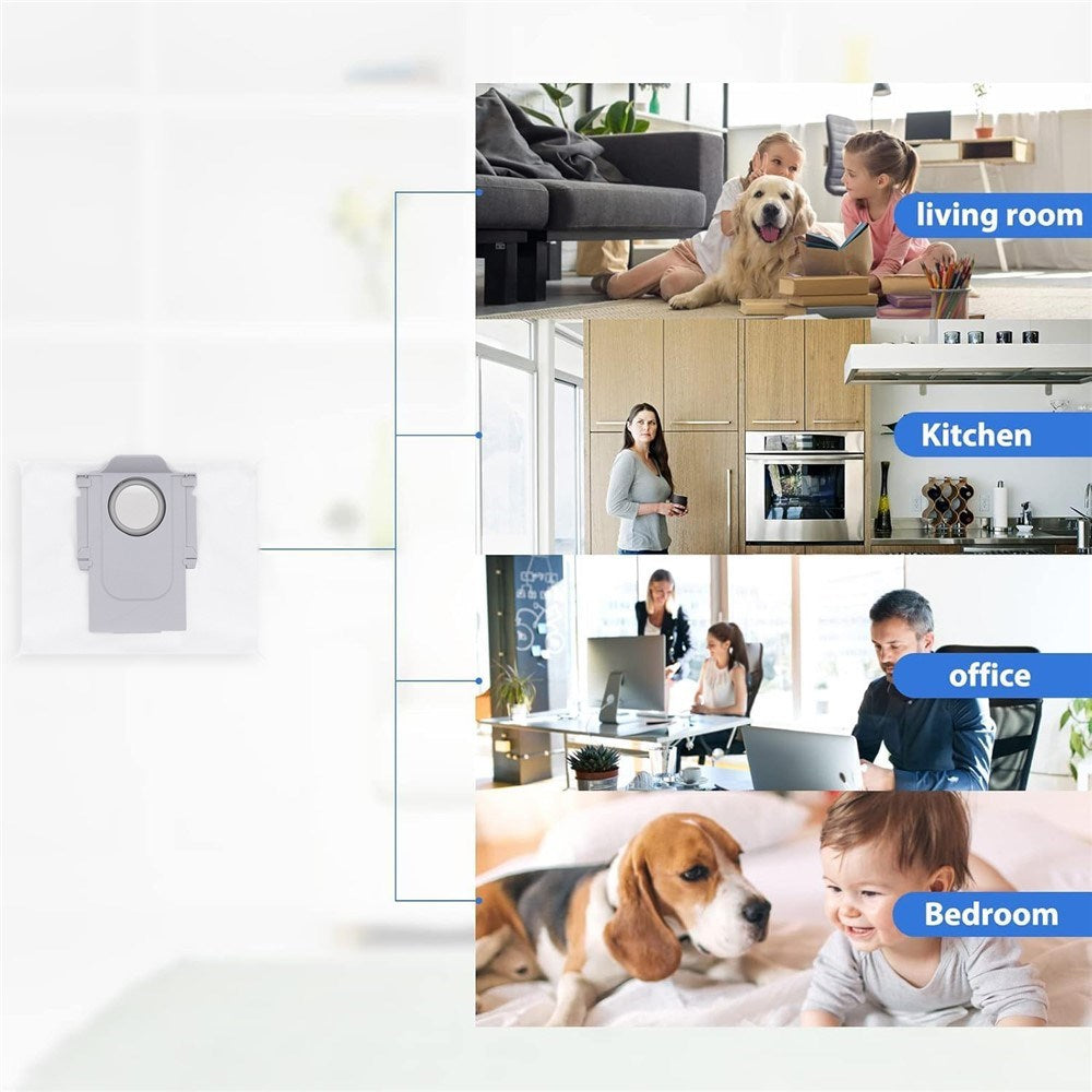 Vacuum Bag for Roborock Q5 Pro / Q7 Max / Q8 Max / Q8 Max+ Robot Vacuum Cleaner - White