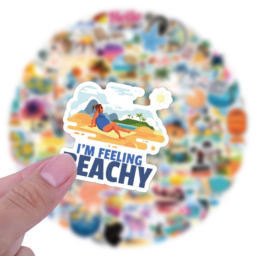 Summer Theme Stickers - 120 pcs.