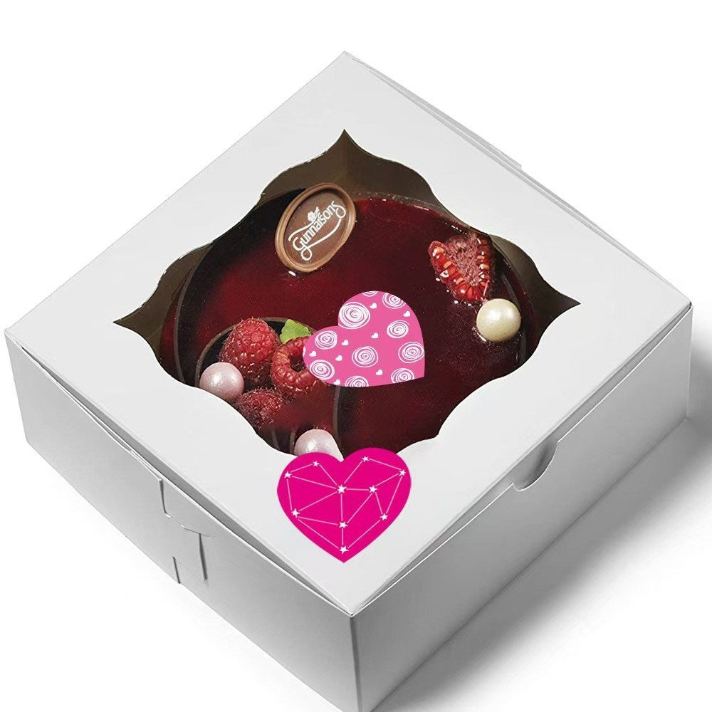Roll of 500 x Stickers - Hearts