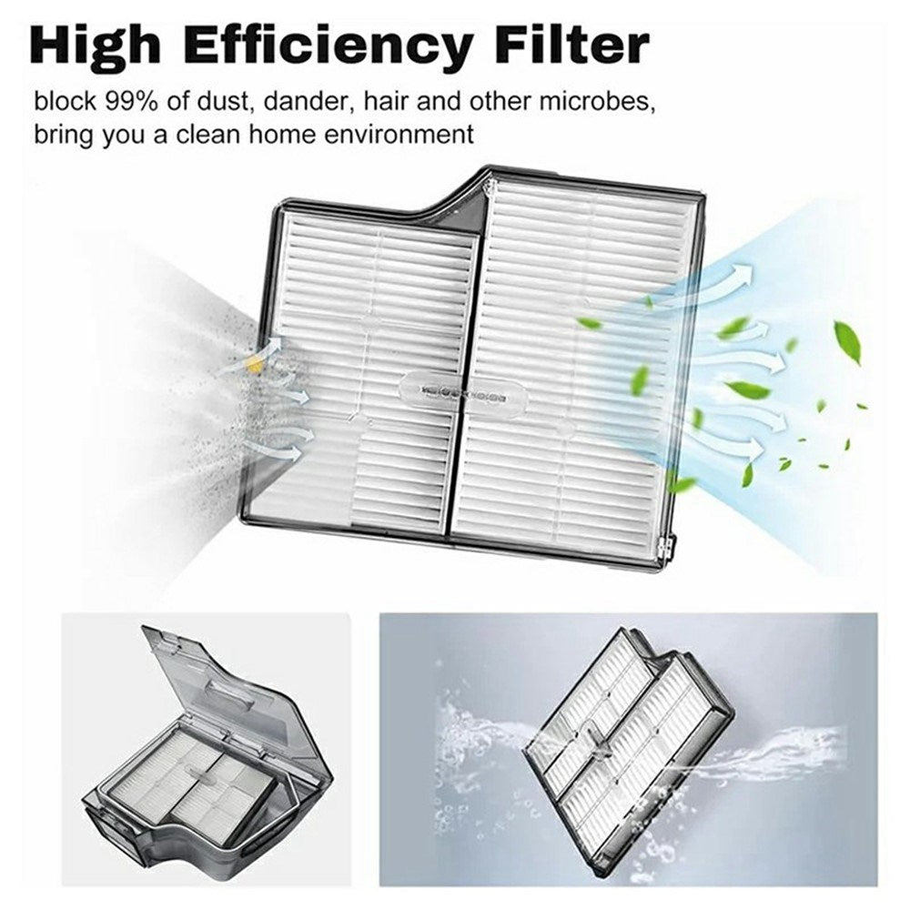 Vacuum Filter for Roborock G30 / Saros 10 Robot Vacuum – White
