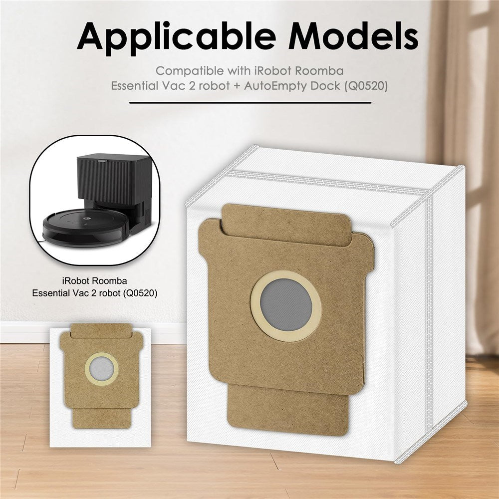Vacuum Bag for iRobot Roomba Combo / 105 / 205 / 405 Plus / 505 Plus Robot Vacuum Cleaner - White