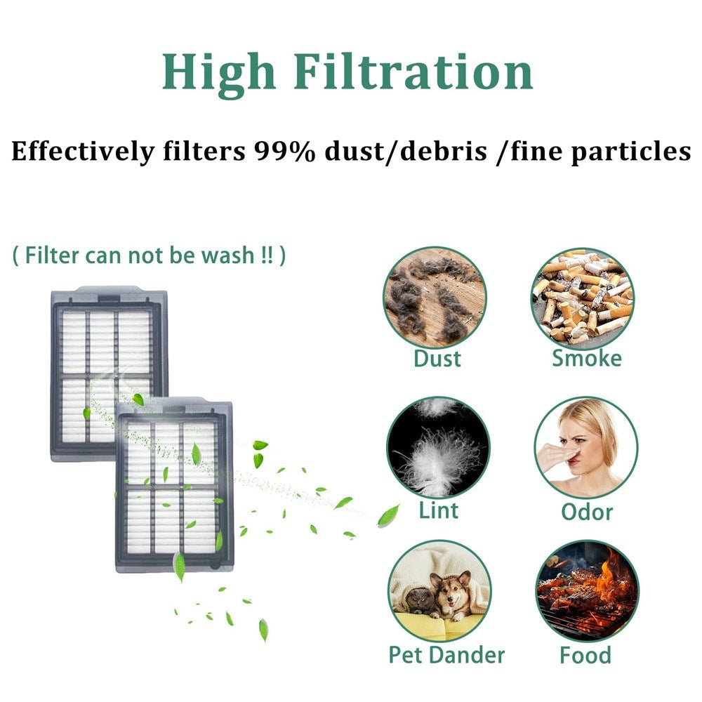 Vacuum Filter for iRobot Roomba Combo 405 Plus / 505 Plus Robot Vacuum – White
