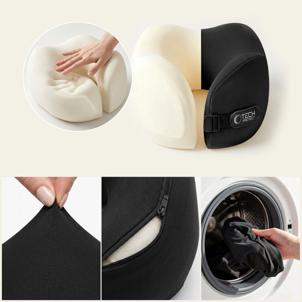 Tech-Protect ComfortRest Travel Neck Pillow - Black