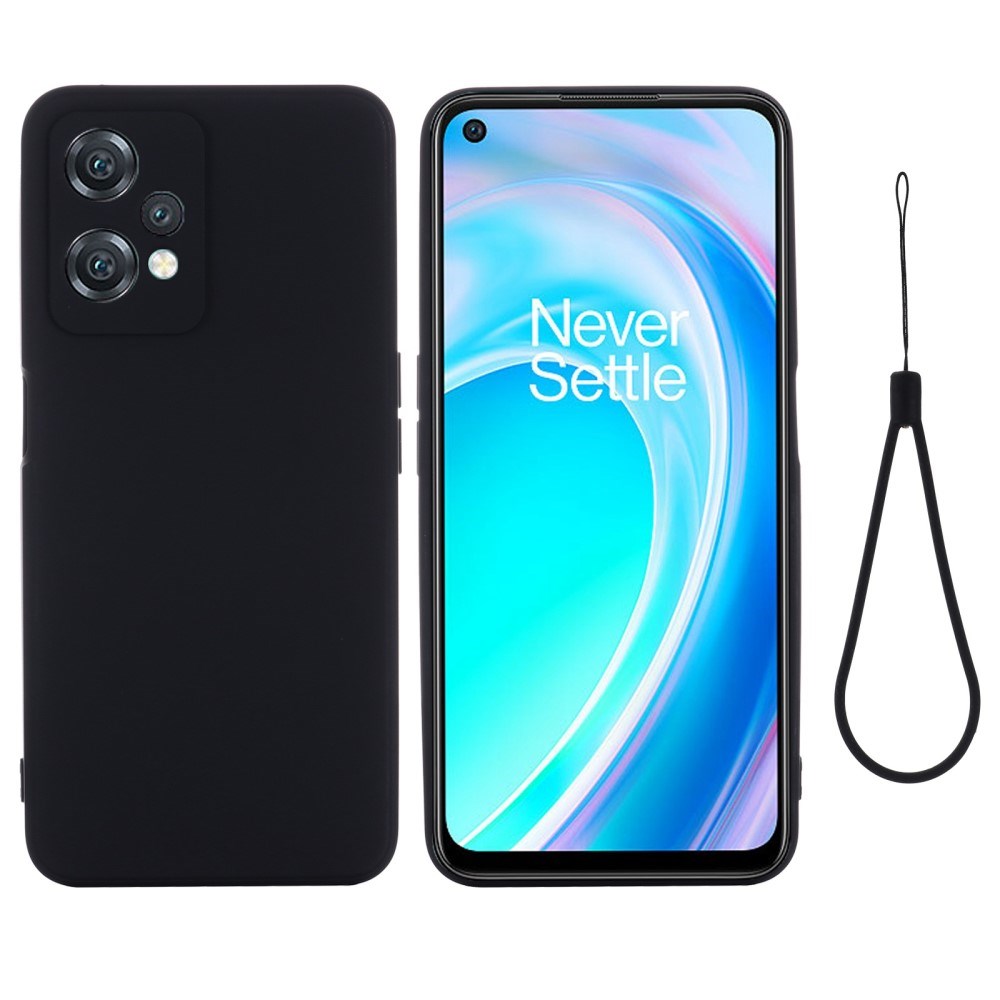 EIDERWOOD OnePlus Nord CE 2 Lite (5G) Liquid Silicone Case with Strap - Black