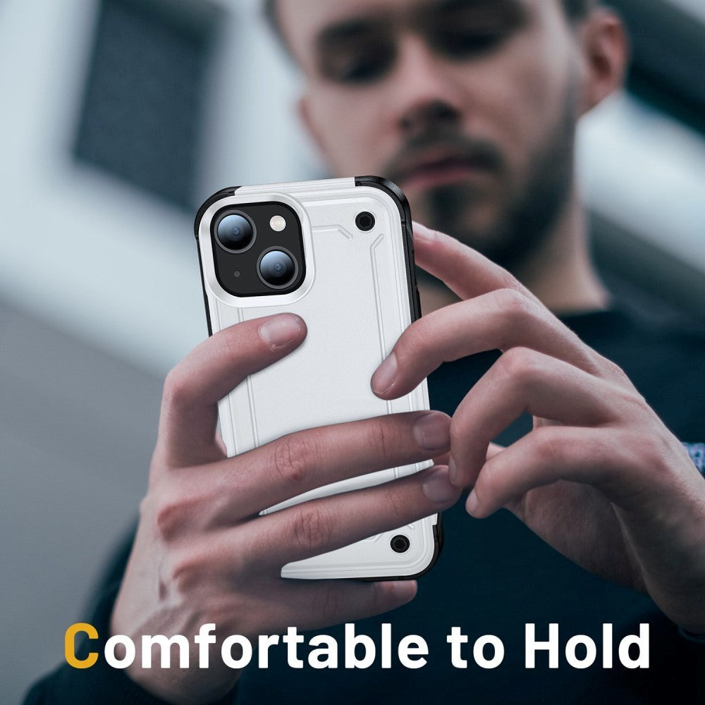 iPhone 14 Plus Shockproof Tough Case - White