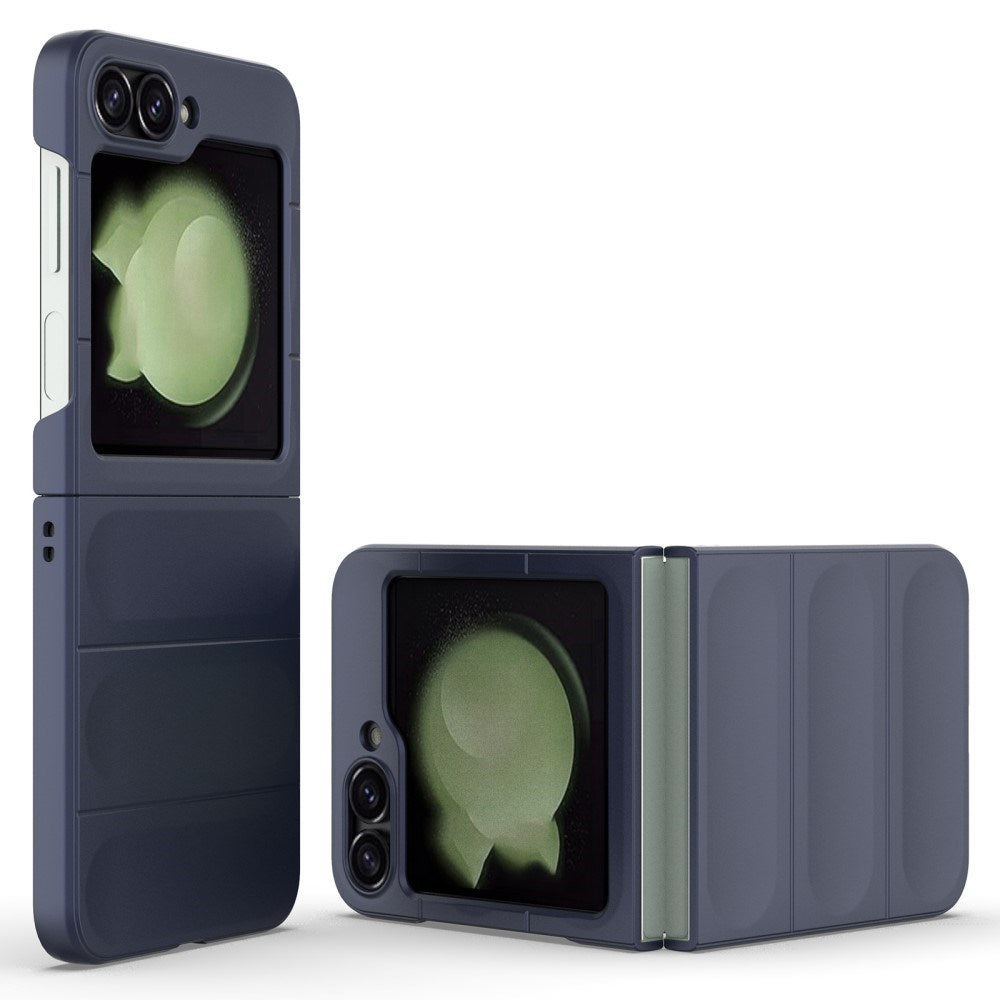 EIDERWOOD Samsung Galaxy Z Flip7 FE / Flip6 Flexible Plastic Case - Dark Blue