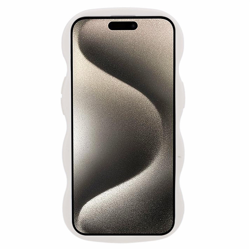 iPhone 15 EIDERWOOD Flexible Plastic Wavy Case - White
