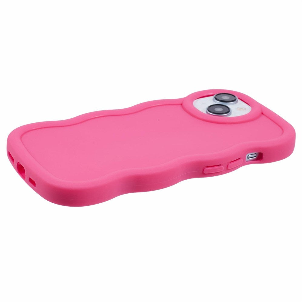 iPhone 15 EIDERWOOD Flexible Plastic Wavy Case - Pink