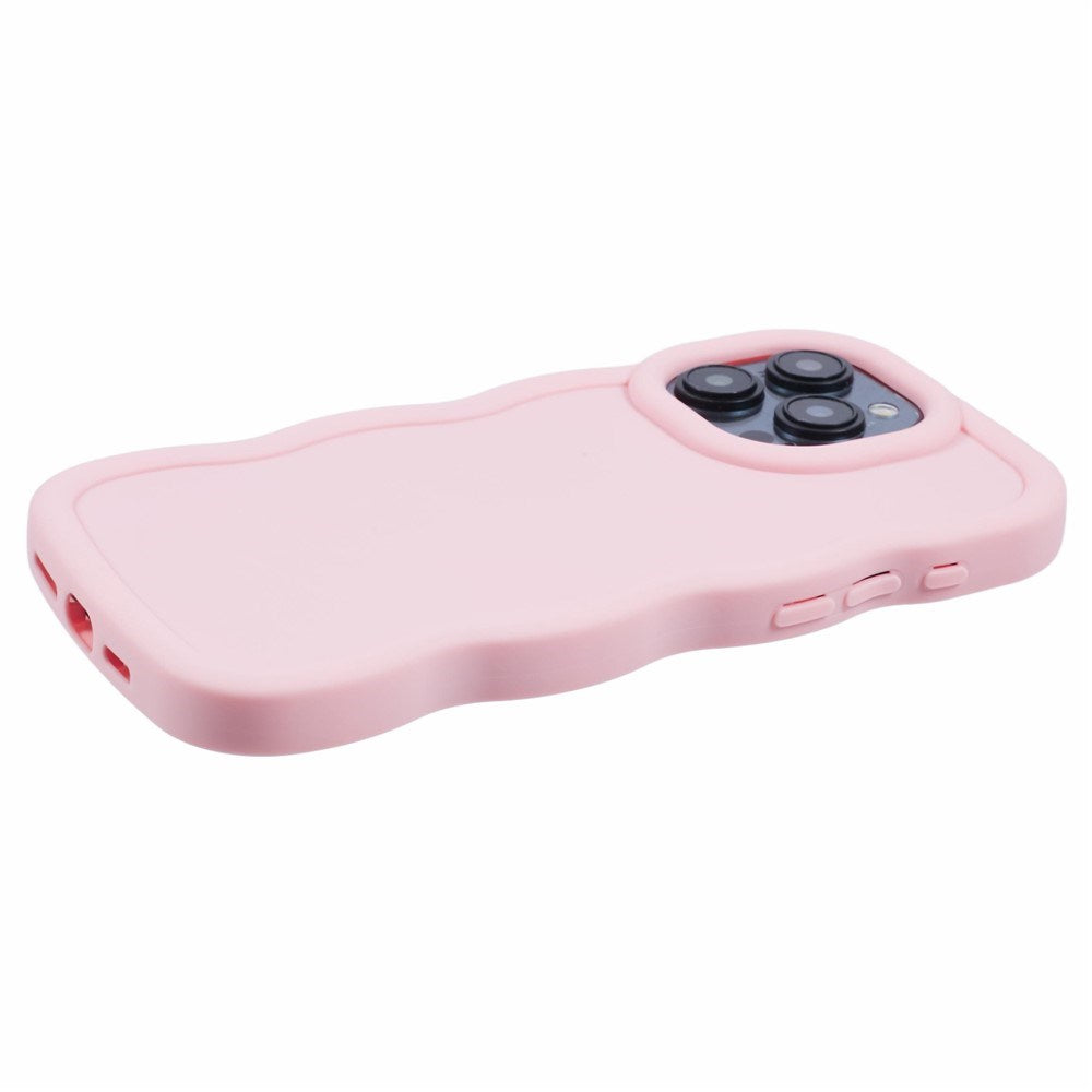 iPhone 15 Pro EIDERWOOD Flexible Plastic Wavy Case - Light Pink