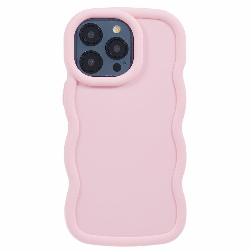 iPhone 14 Pro EIDERWOOD Flexible Plastic Wavy Case - Light Pink