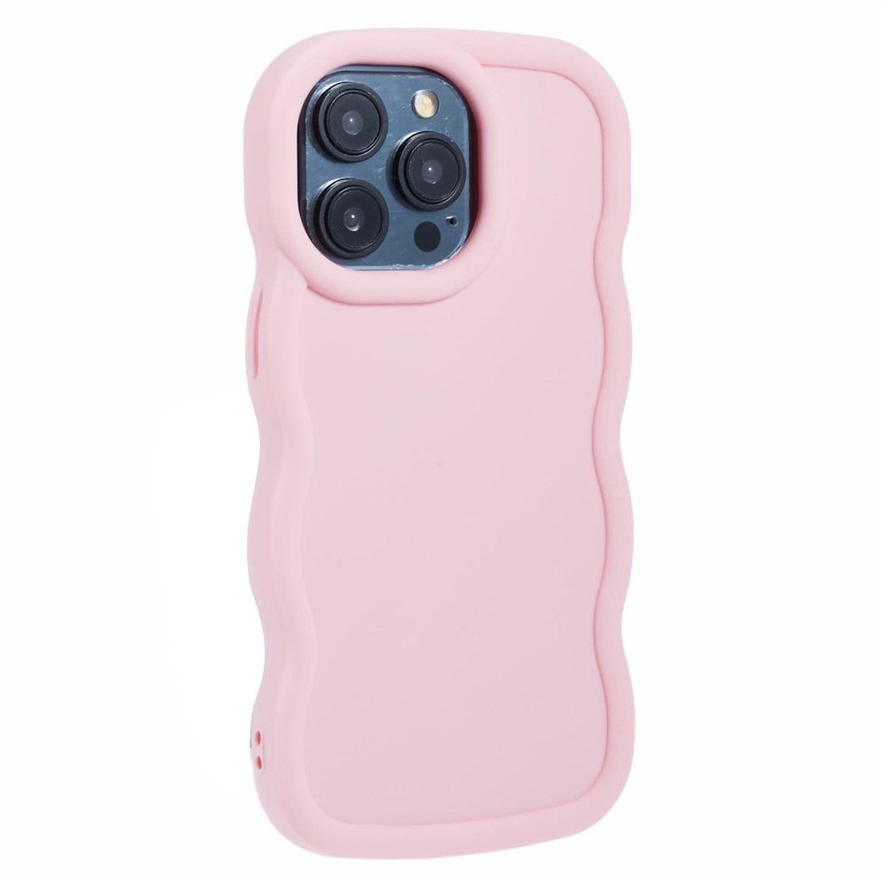 iPhone 13 Pro EIDERWOOD Flexible Plastic Wavy Case - Light Pink